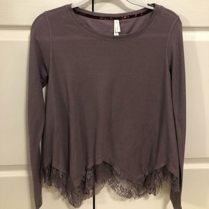 Purple Lace Sweater